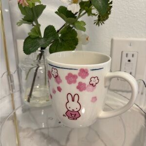 Cute Miffy🐰🌸Pink Sakura Floral Mug